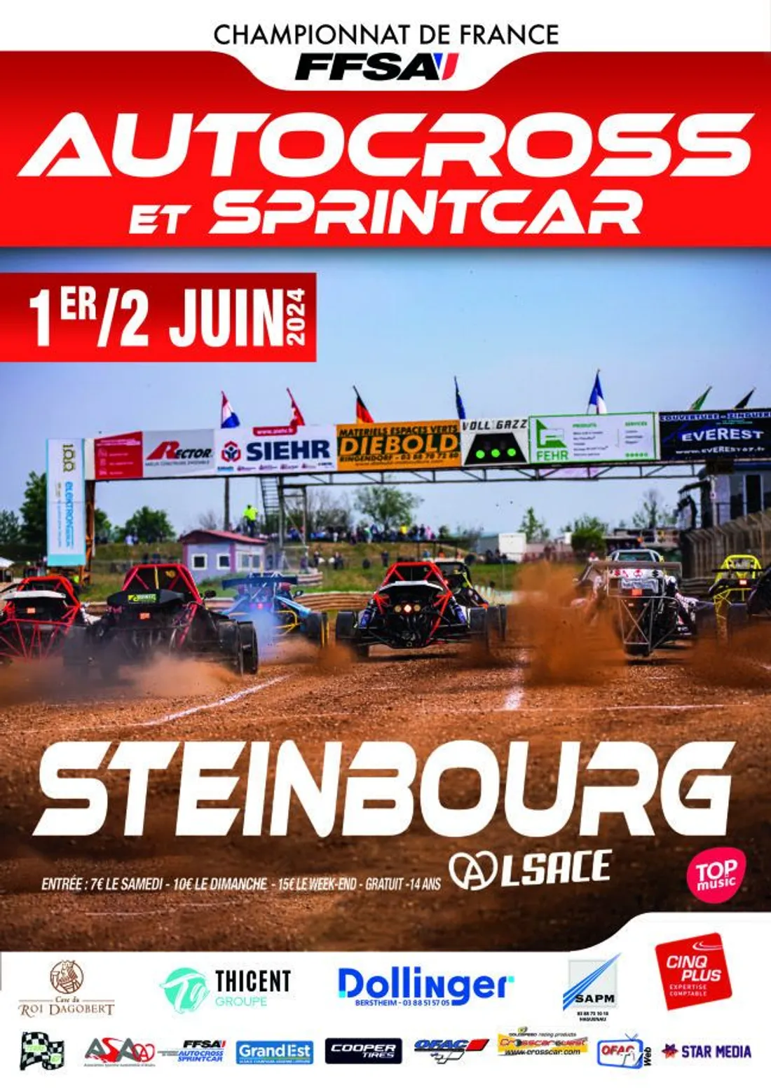 Championnat de France d’Autocross et Sprintcar à Steinbourg