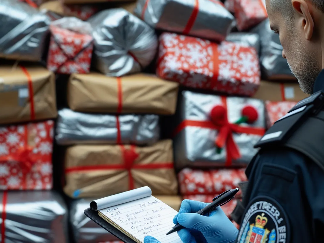 PO : le coup de main des gendarmes au Père Noël
