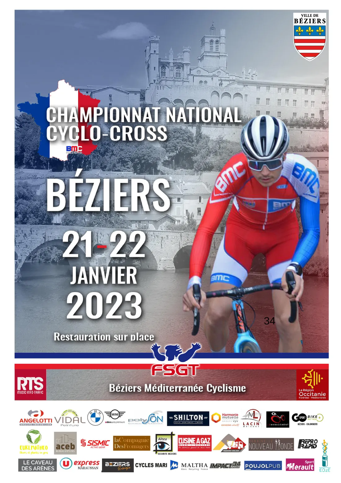 Championnat national cyclo-cross à Béziers