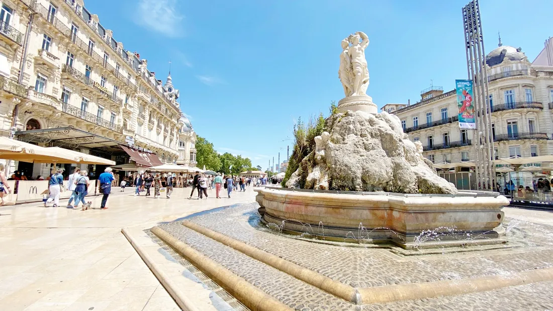 La place de la Comédie, à Montpellier.