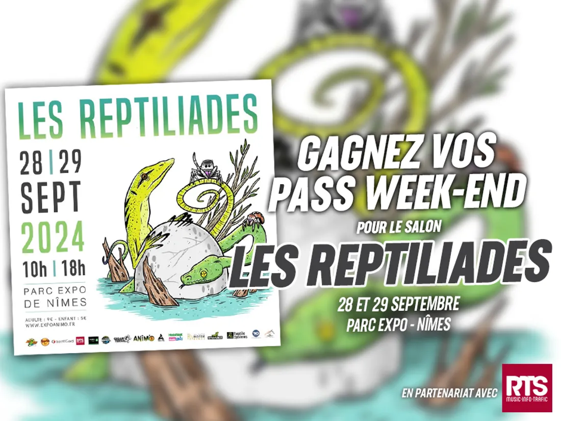 Gagnez vos pass week-end pour les reptiliades à Nîmes