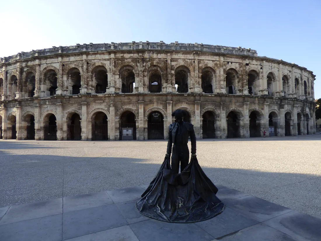 Les arènes de Nîmes.