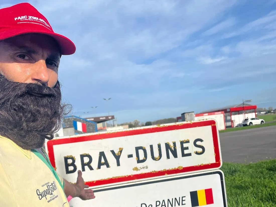 Claude Cazes, à son arrivée à Bray-Dunes ce week-end.