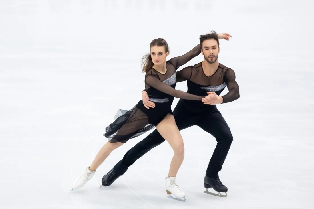Gabriella Papadakis et Guillaume Cizeron, champions olympiques à Pékin.