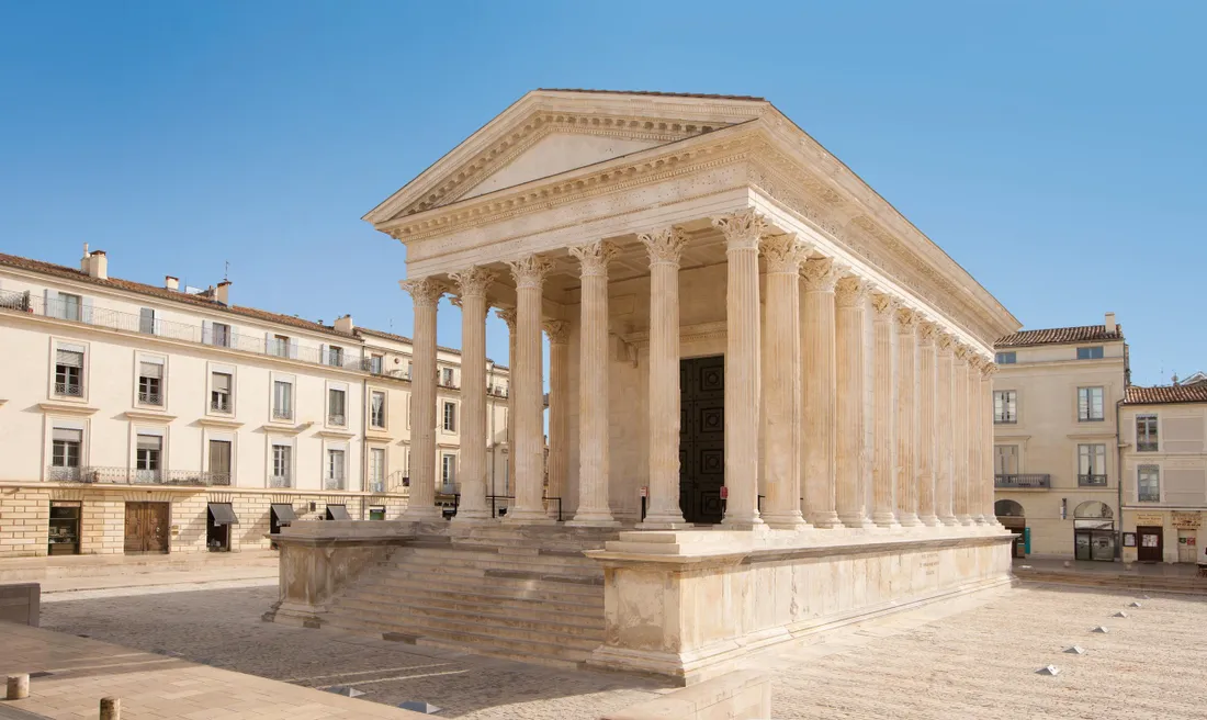 La Maison Carrée à Nîmes.