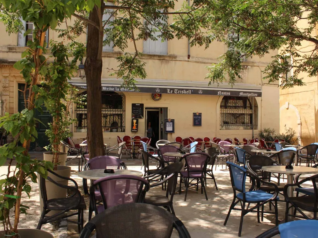 Une terrasse, à Montpellier