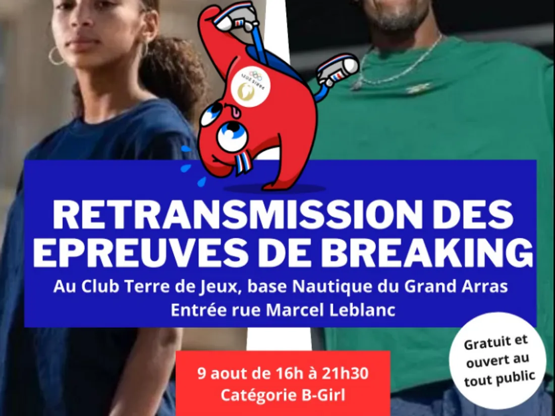Les épreuves de breakdance retransmises à Arras