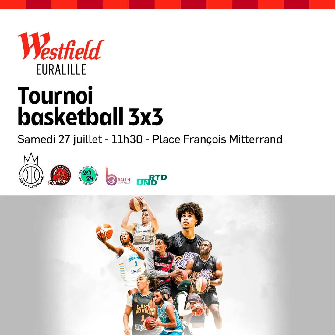 Un tournoi de basket 3x3 près d'Euralille