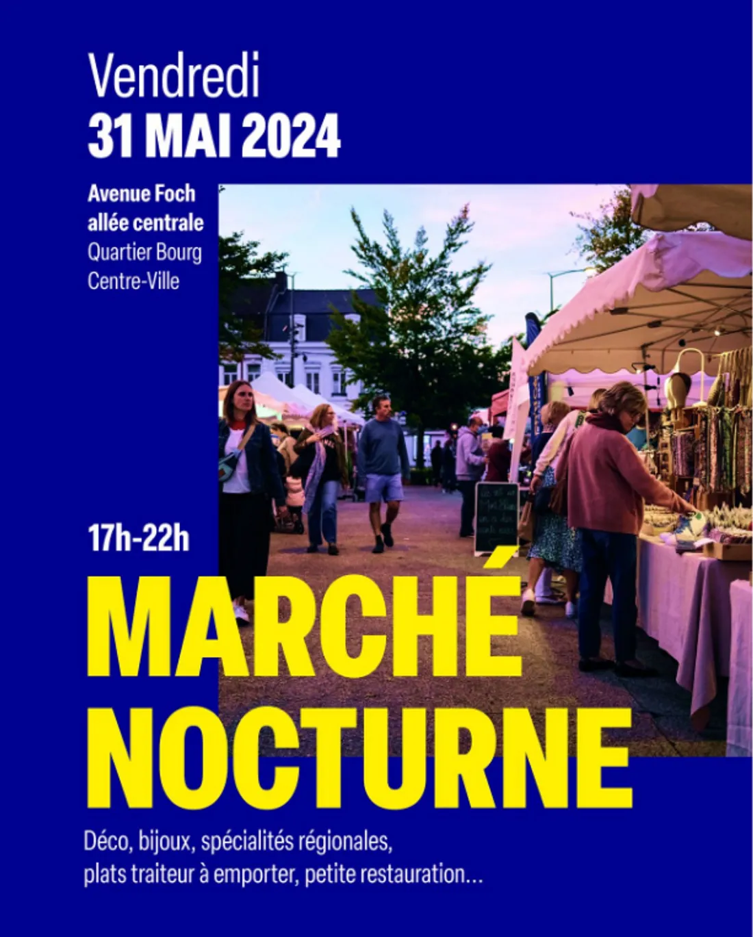 La saison des marchés nocturnes reprend à Marcq-en-Baroeul