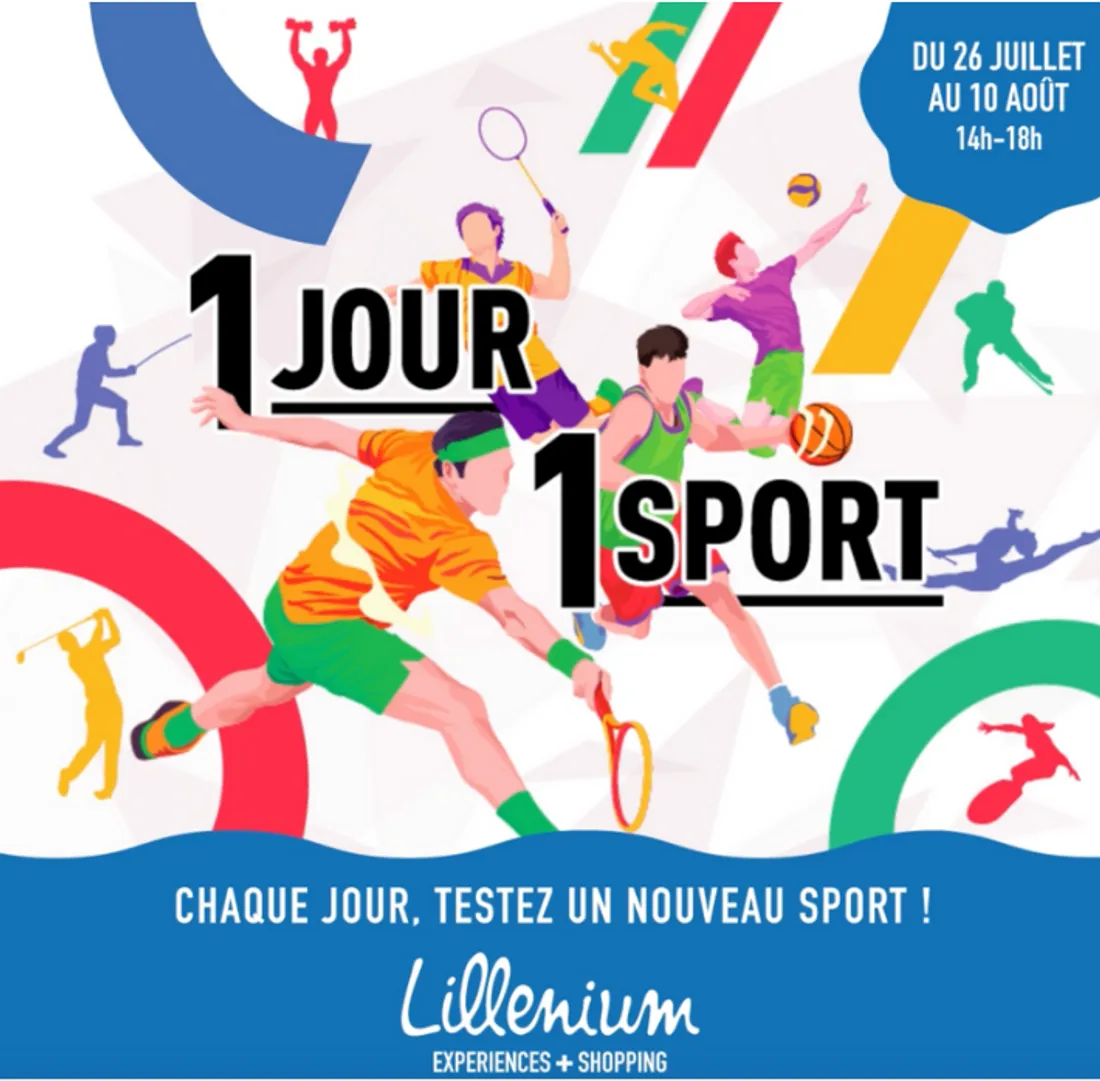 « 1 jour 1 sport » pour les JO à Lillenium