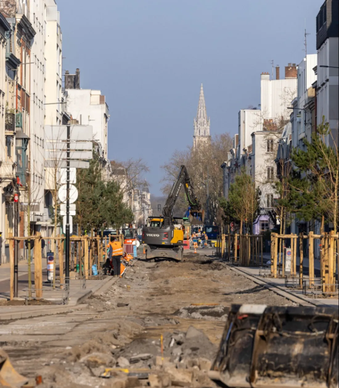 Les travaux se poursuivent rue Solférino à Lille