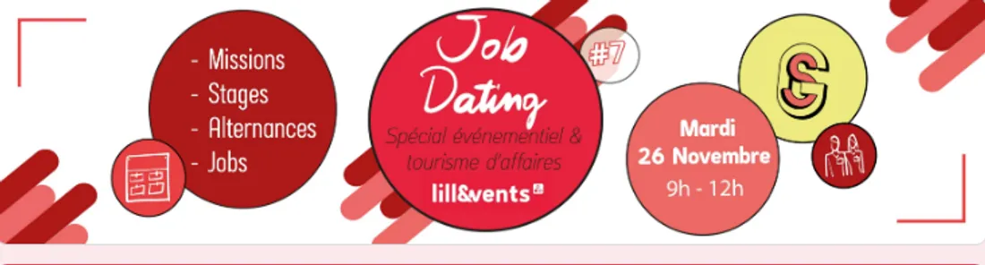 Nouveau job dating avec Lille Events