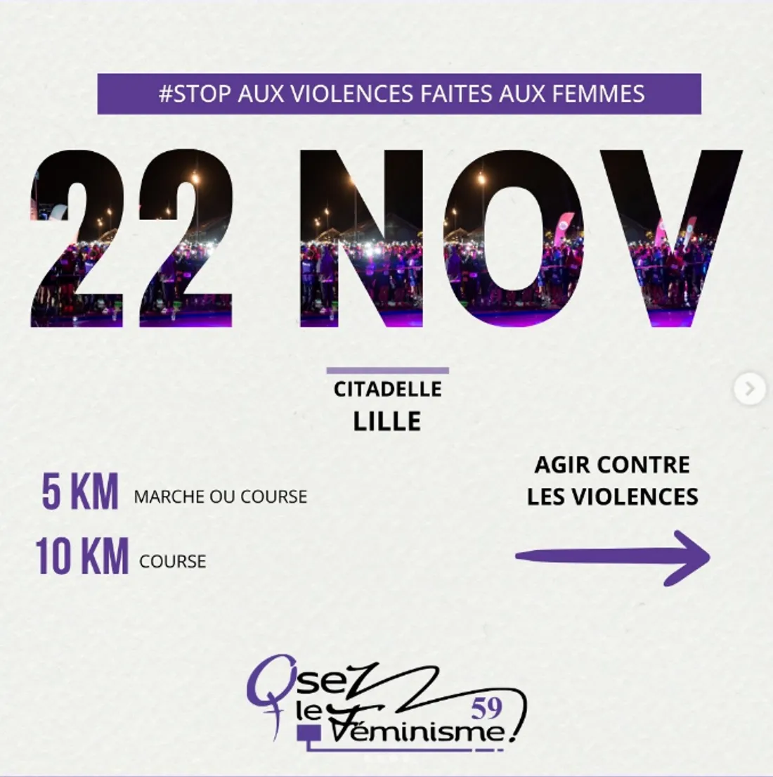 Retour de la course contre les violences faites aux femmes