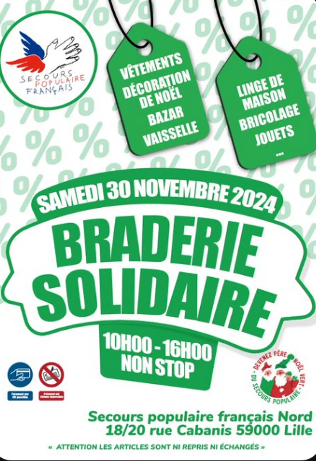 Nouvelle vente solidaire du Secours Populaire du Nord