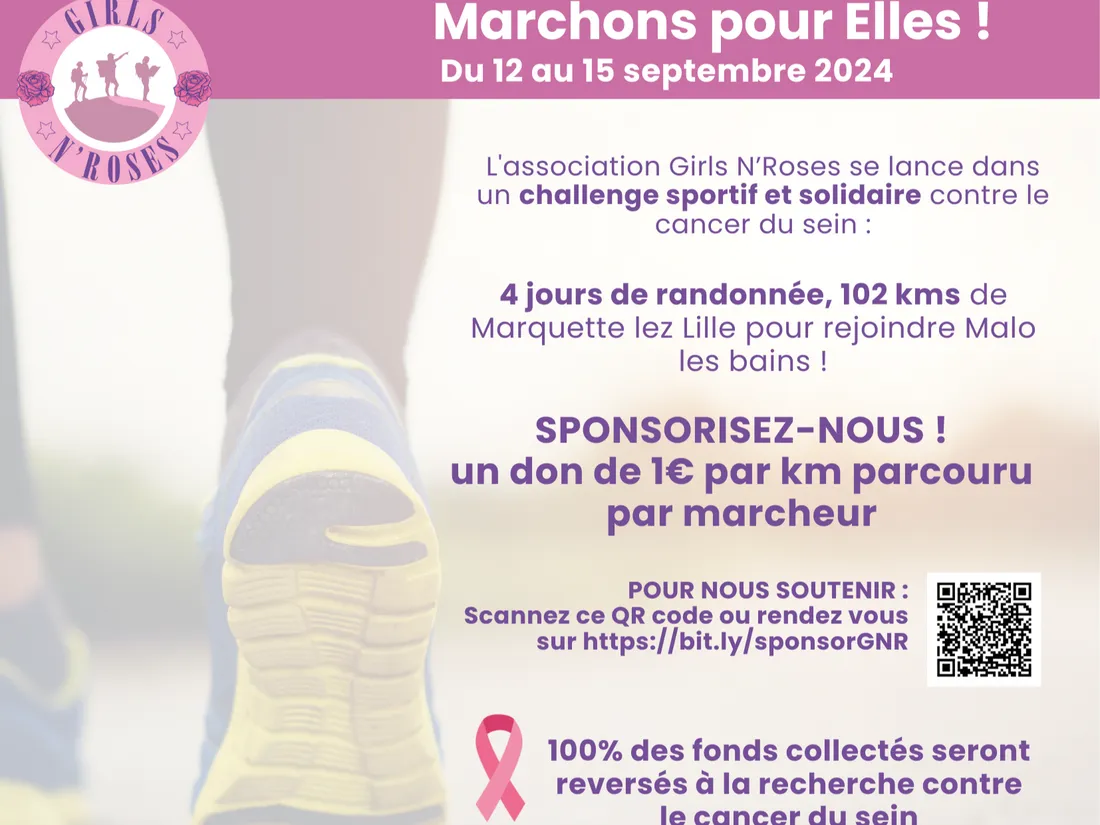 Une marche à l'initiative des Gilrs'N Roses 59