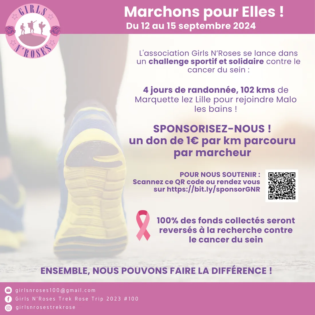 Une marche à l'initiative des Gilrs'N Roses 59