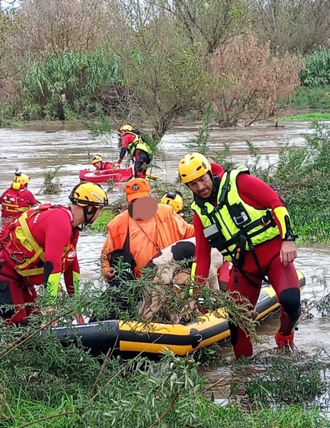 Un chasseur secouru par les pompiers du Gard le 26 octobre 2024.