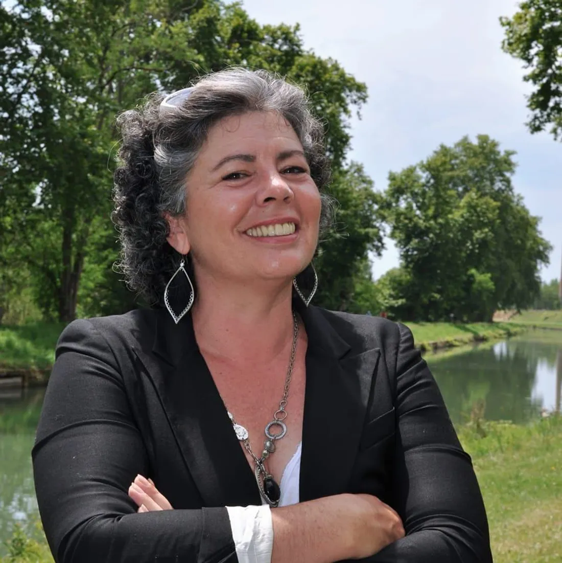 Séverine Laurent, candidate aux élections municipales de Moissac