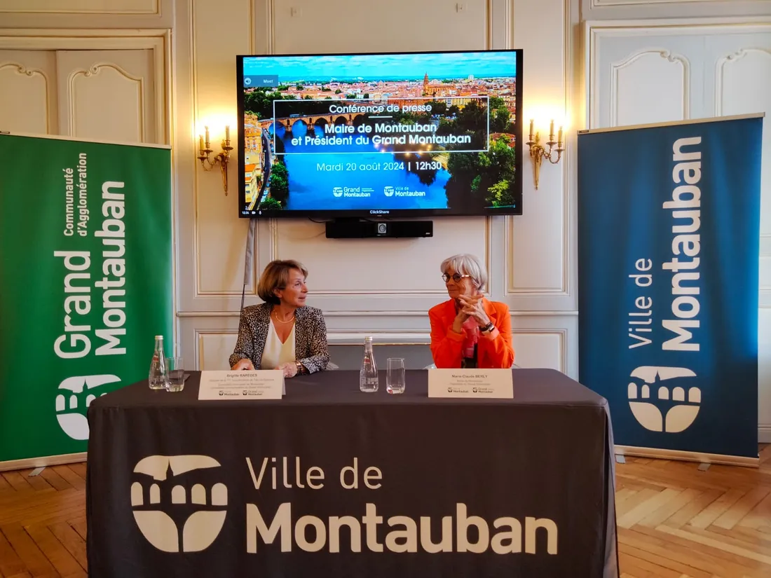 Brigitte Barèges et Marie-Claude Berly, nouveau maire de Montauban