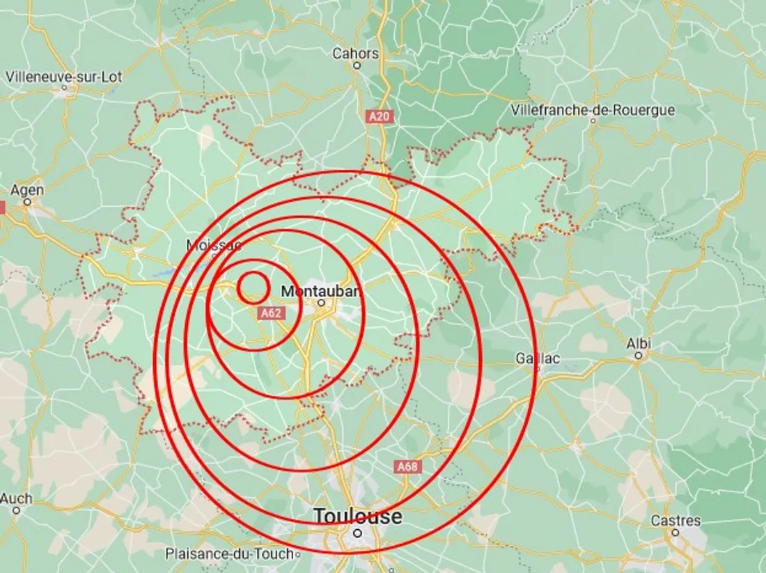 L'impact de la déflagration a été entendue dans le sud du Tarn-et-Garonne et au nord de Toulouse.