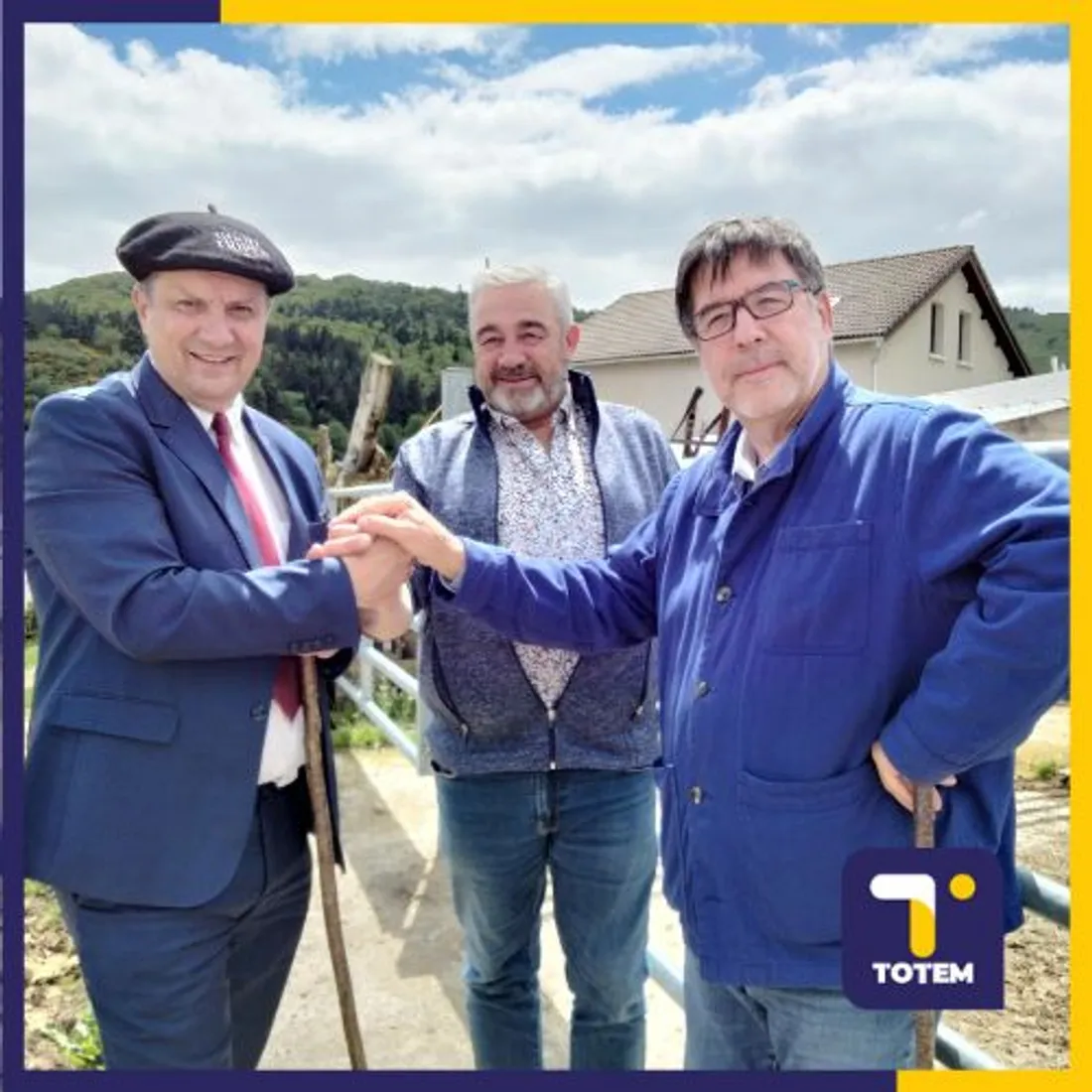 Laurent Suau, Francis Gibert et Jean-Claude Luceno viennent de conclure le marché