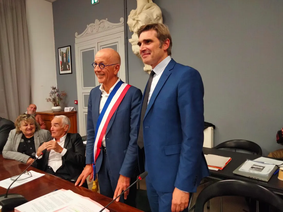 Jean-Luc Marx nouveau maire de Cahors et Jean-Marc Vayssouze