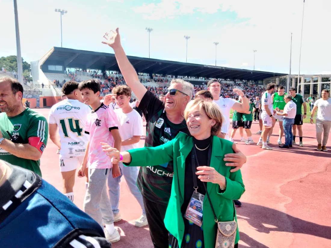La maire de Montauban Brigitte Barèges conviées aux célébrations d'après-match