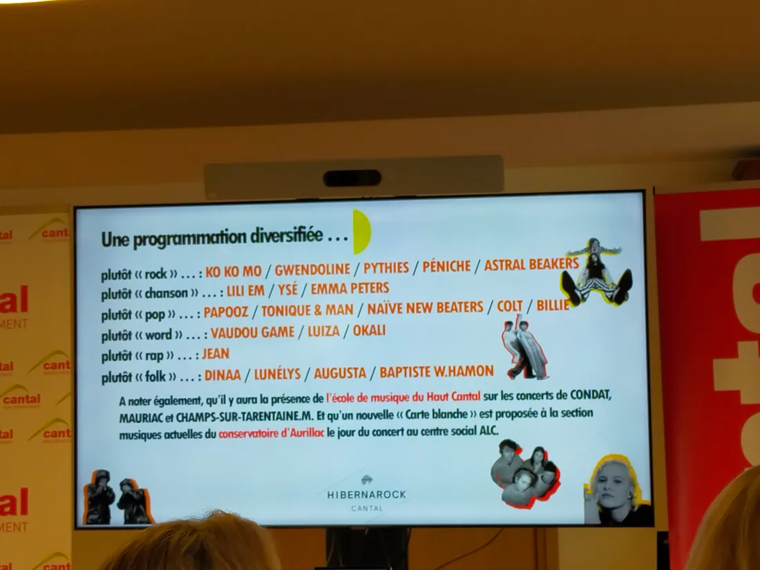 Présentation de la programmation du festival Hibernarock