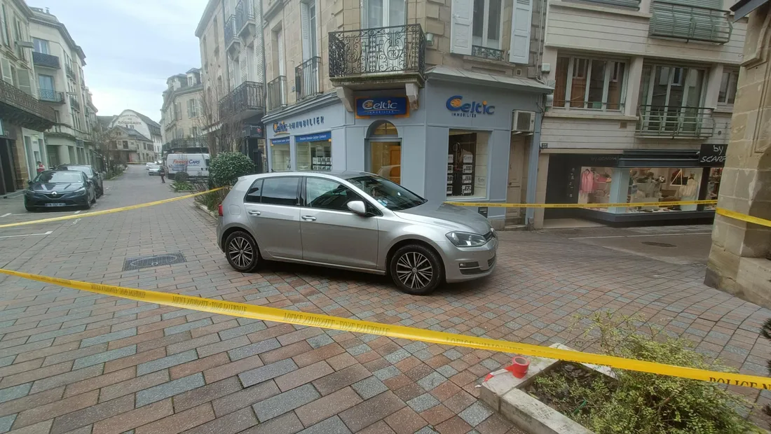 Le centre-ville de Brive (Corrèze) bouclé ce mercredi 22 janvier.