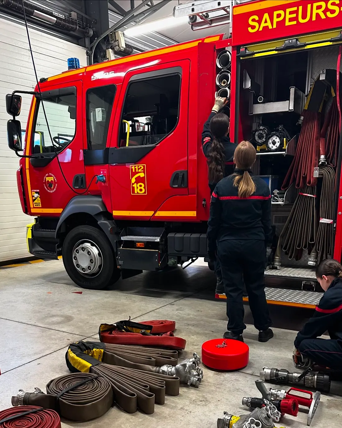 Illustration préparation des pompiers 