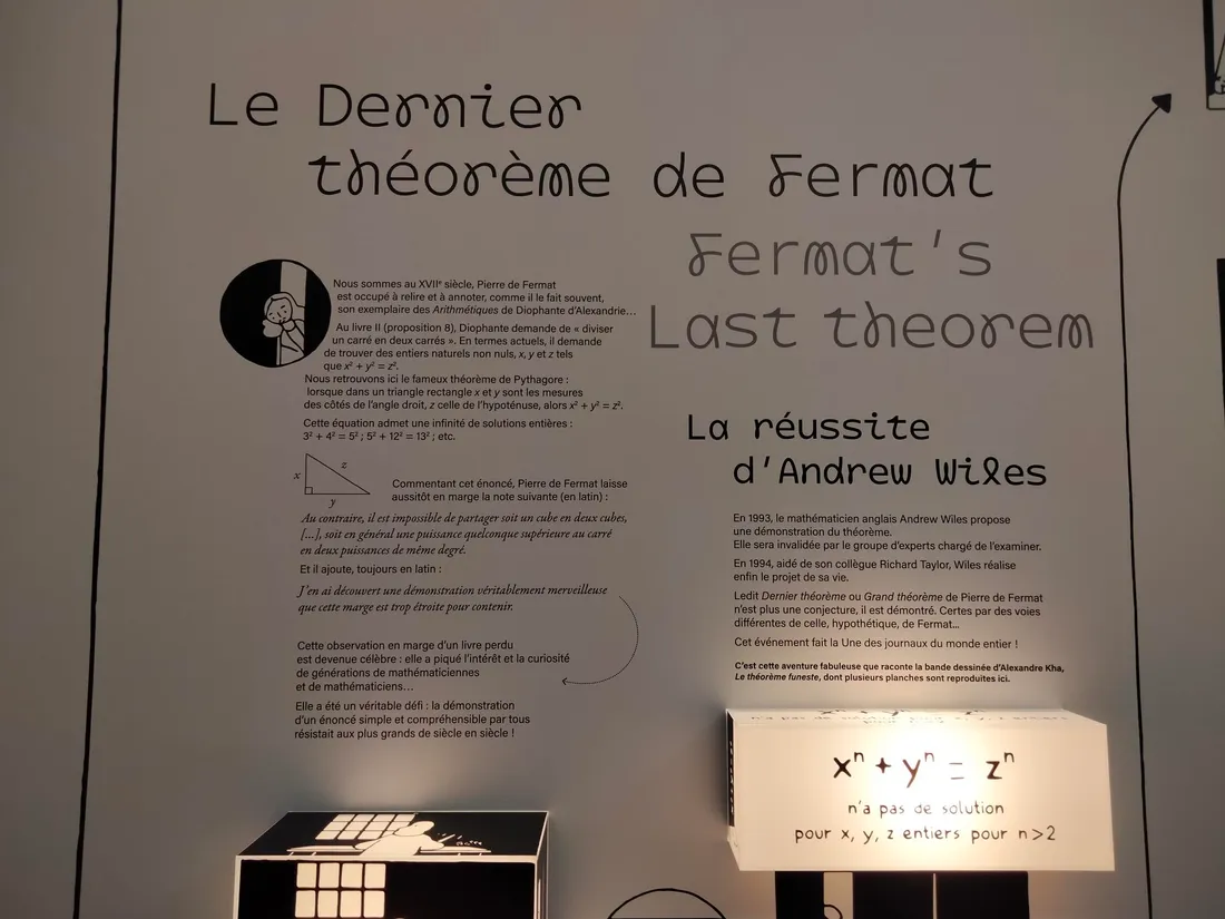 Le dernier théorème de Fermat, exposé au musée Fermat