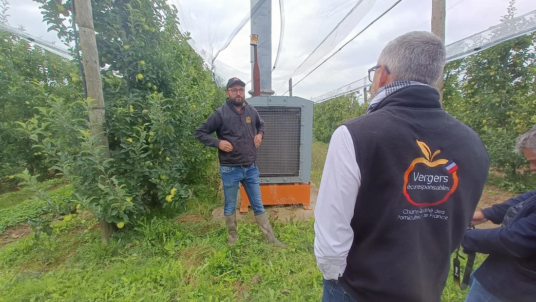 Loïc Kammerer exploite 17 hectares de pommiers à Coussac-Bonneval (87)