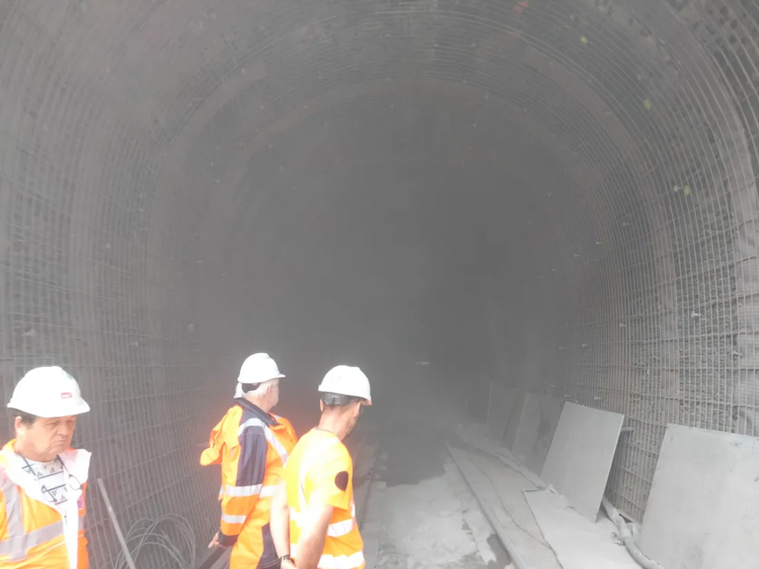 Le tunnel de Souel en travaux