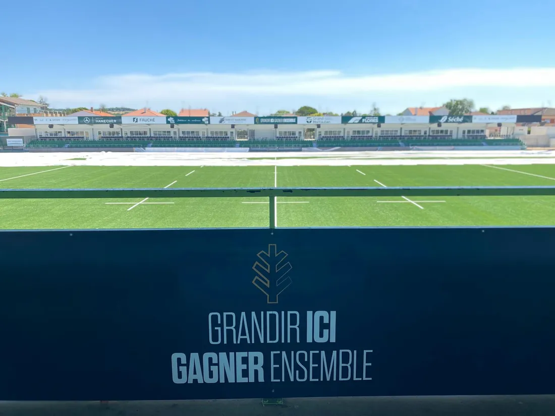 Le stade de Sapiac, actuellement en travaux