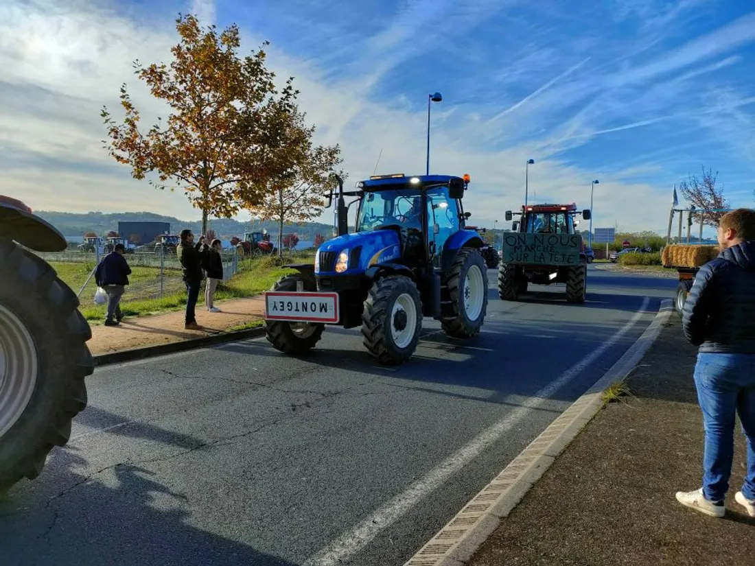 Manifestation des agriculteurs à Albi (Tarn) le 14 novembre 2023.