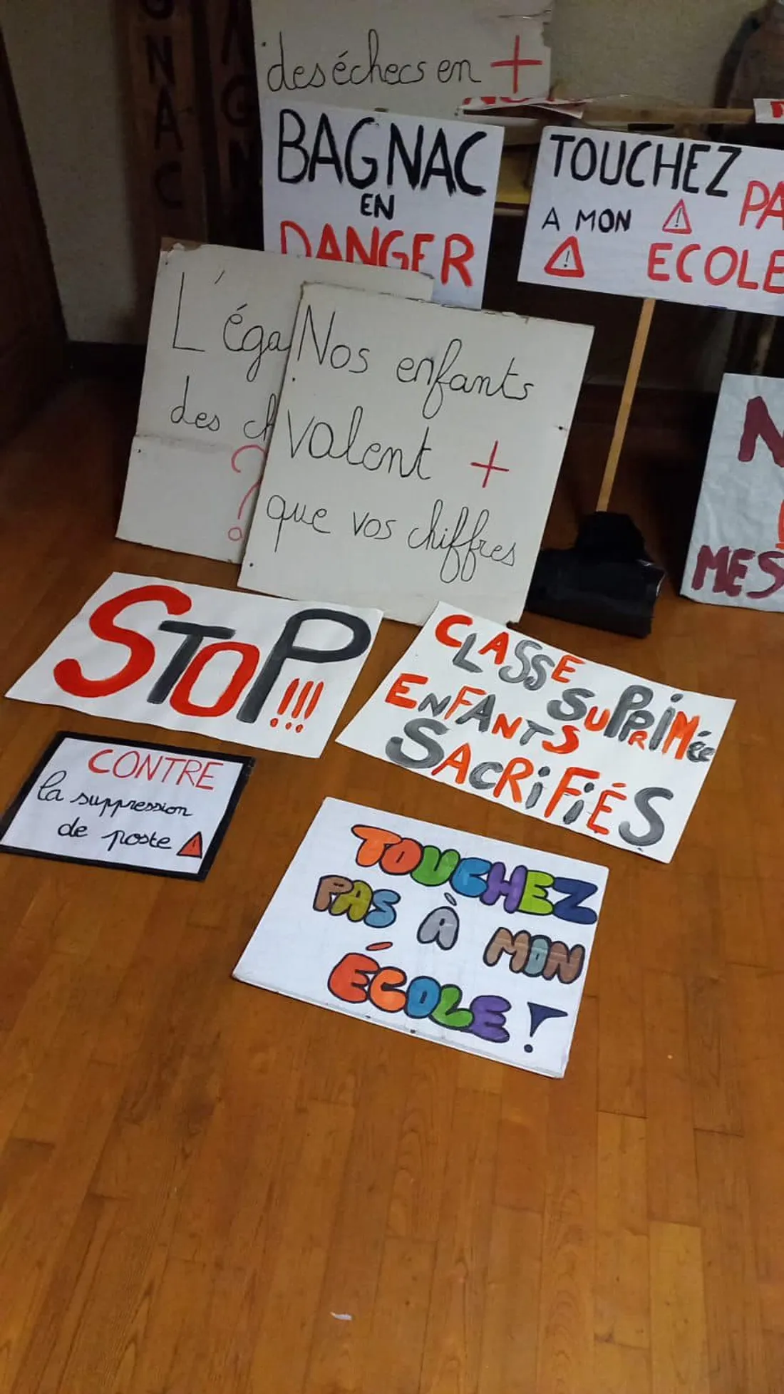 Mobilisation des parents d'élèves de Bagnac-sur-Célé (Lot)