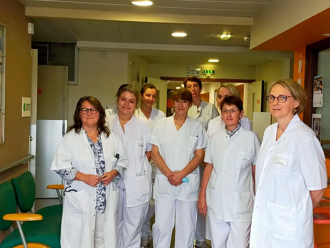 L'équipe de l'unité de soins palliatifs du centre hospitalier d'Aurillac