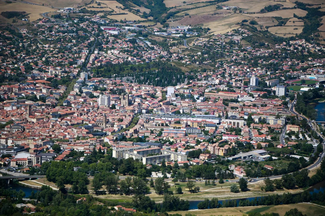 La ville de Millau, en Aveyron