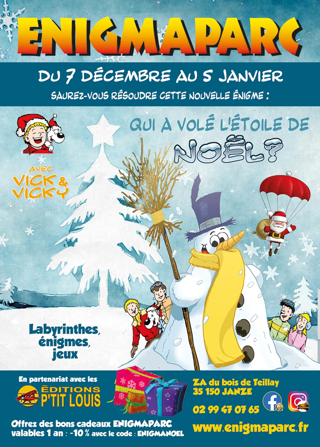 Qui a volé l'étoile de Noël ? à Engimaparc