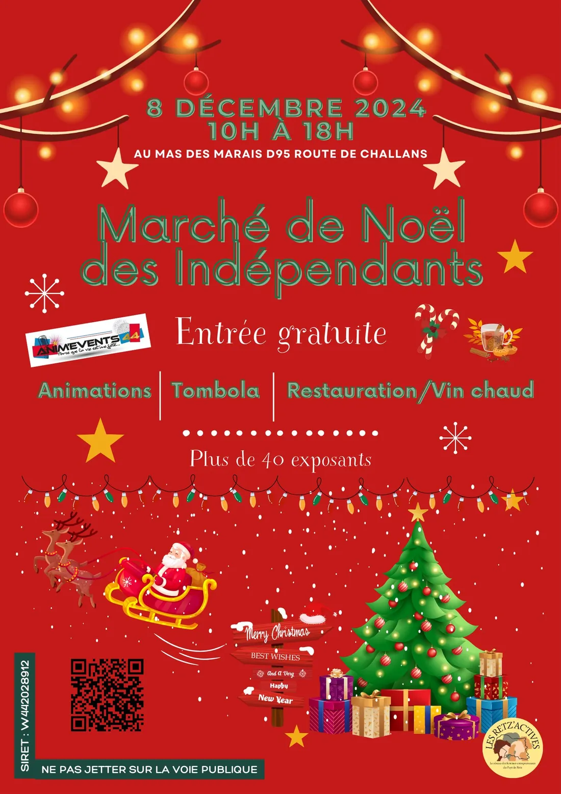 Marché de Noël des Indépendants à Machecoul