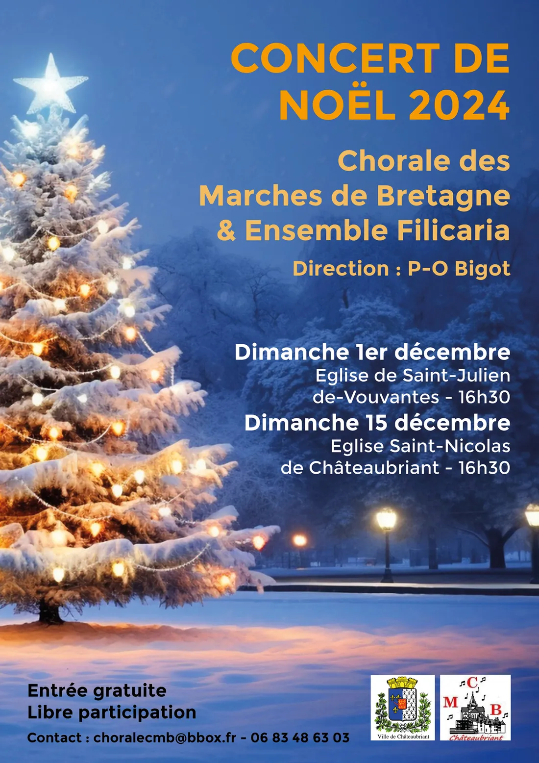 Chorale Concert de Noël 2024