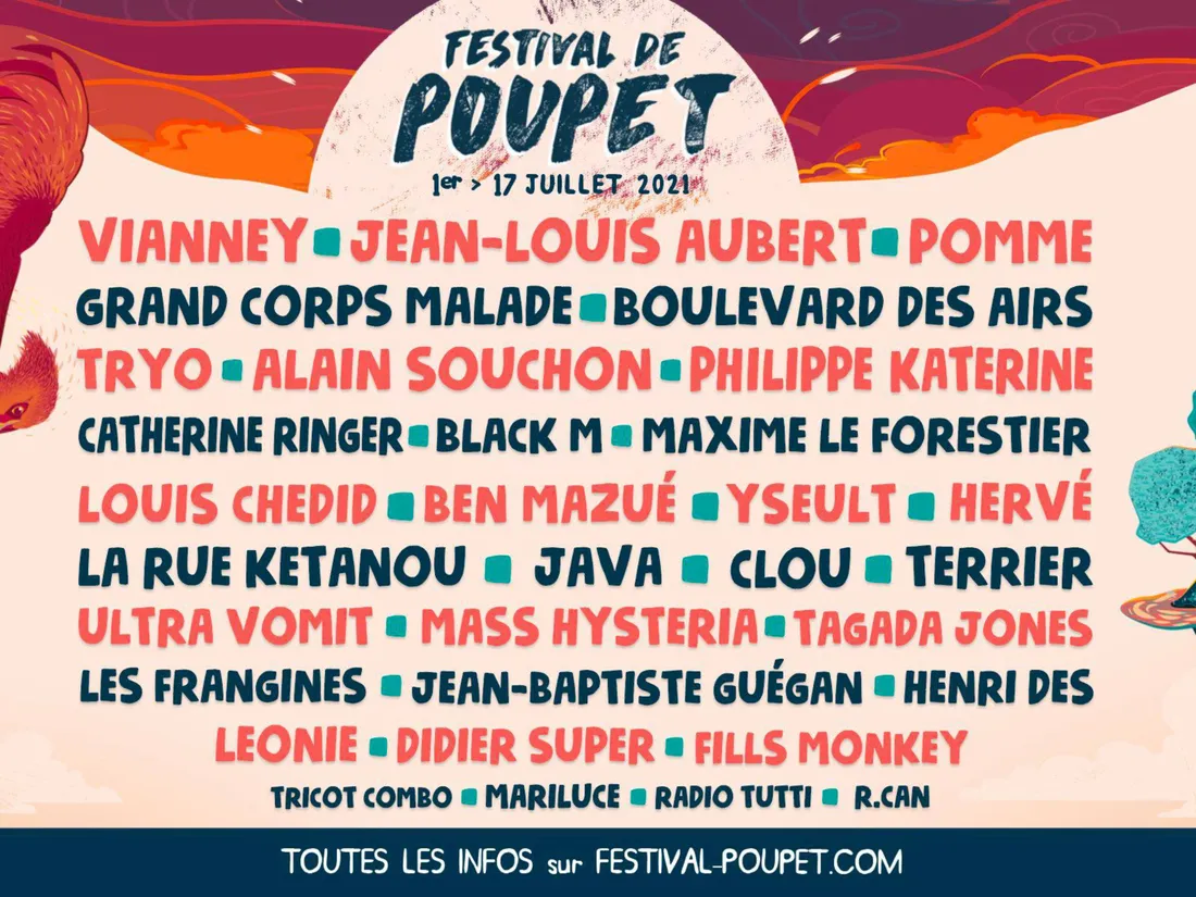 La programmation du festival de Poupet