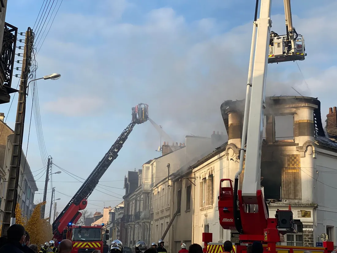 Incendie à Saint-Nazaire