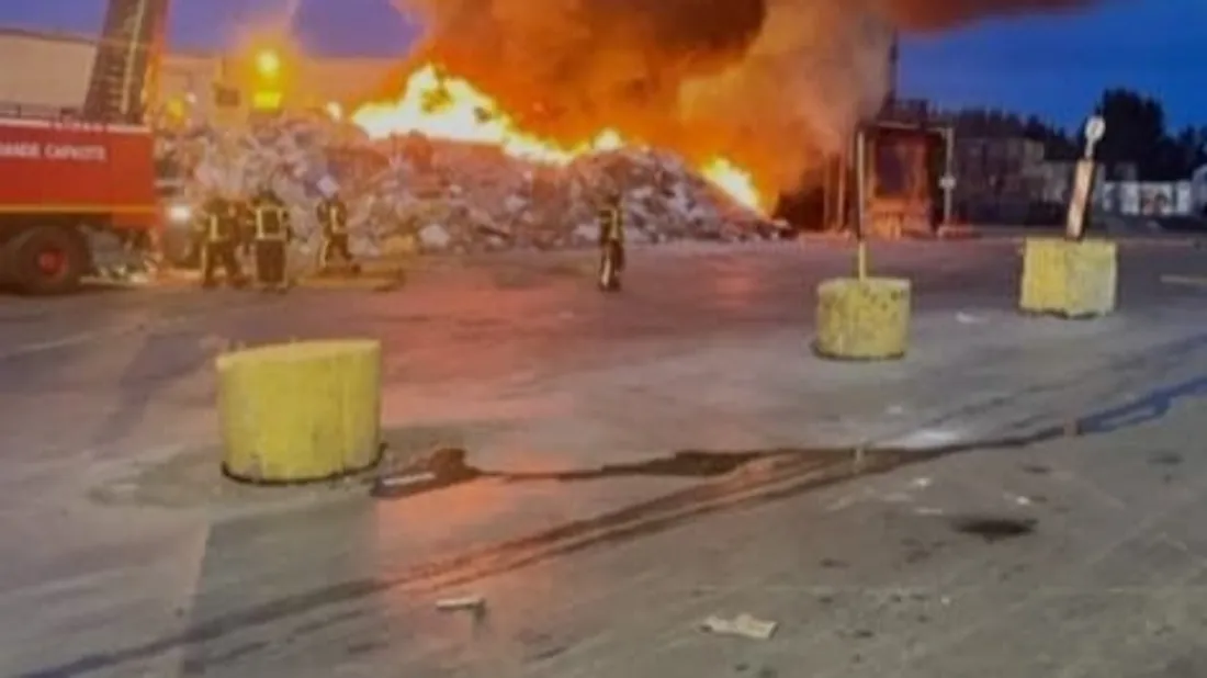 Un incendie est en cours à Saint-Herblain, au sein de l'usine Paprec