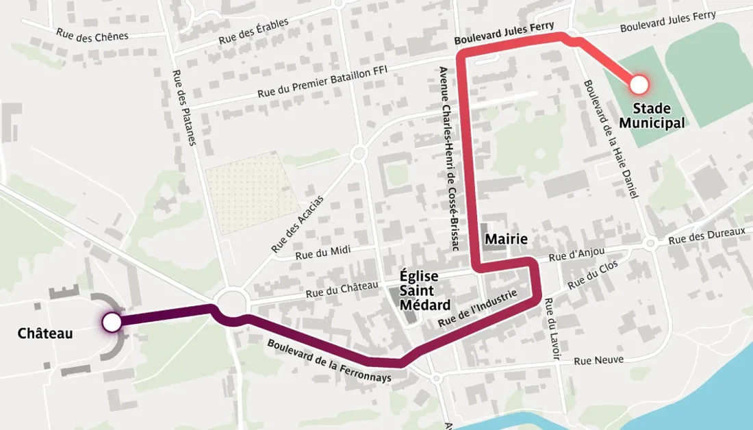 Le parcours de la flamme olympique à Saint-Mars-la-Jaille