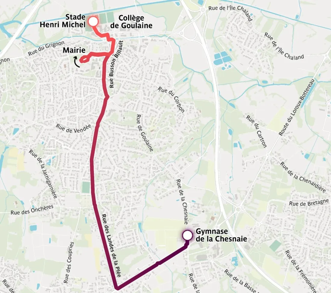 Le parcours de la flamme olympique à Basse-Goulaine