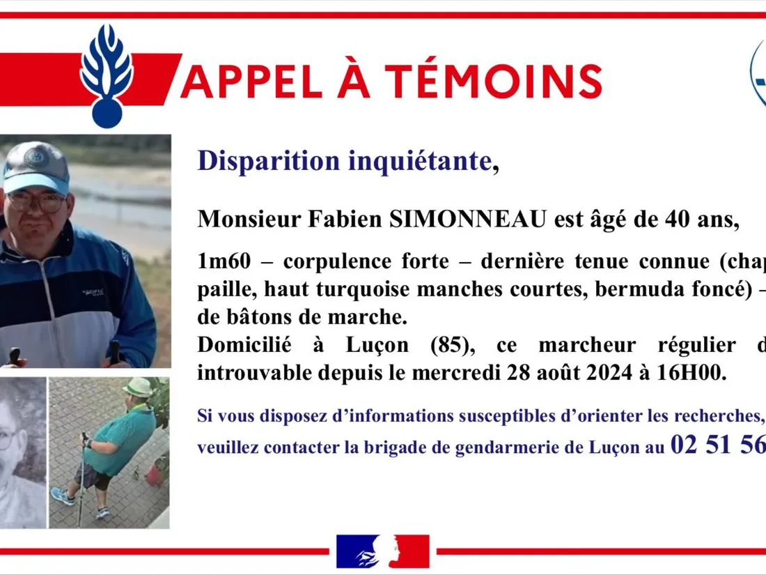 Appel à témoins - Fabien Simonneau