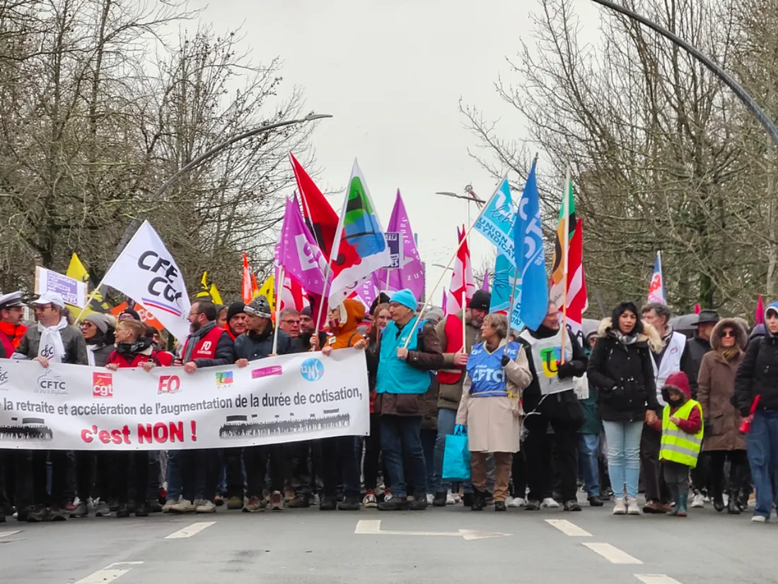 Une manifestation à Saint-Nazaire, archives
