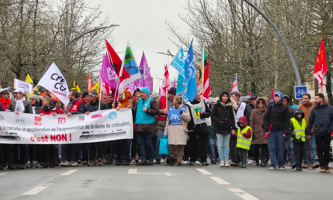 La manifestation à Saint-Nazaire, le 19 janvier, illustration