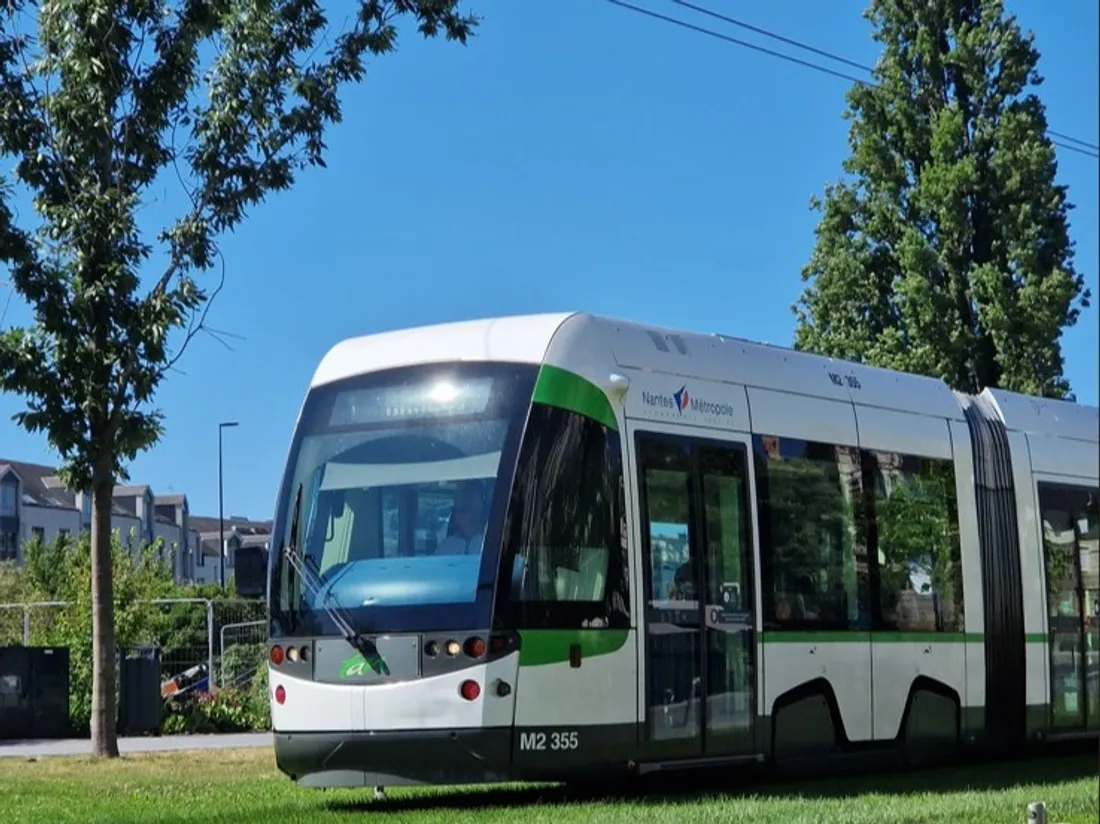 Un tramway à Nantes, illustration
